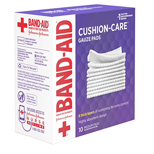 Cushion-Care Sterile Gauze Pads, 3x3 Inch, 8-Layer Absorbent - 250 Count