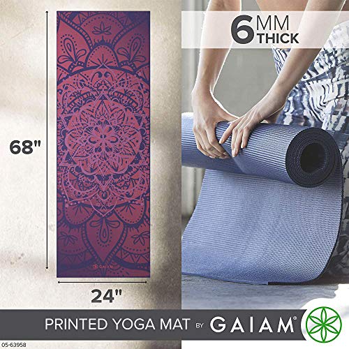 Premium Yoga Mat - Athenian Rose, 6mm Thick Non-Slip Design