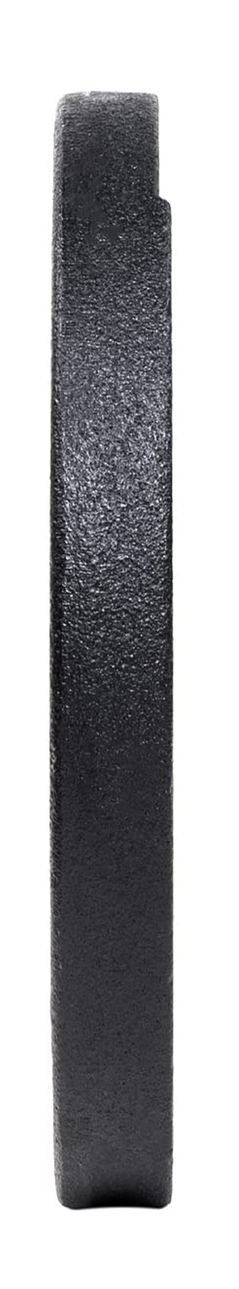 Signature Fitness Cast Iron Plate Weight Plate for Strength Training and Weightlifting, 1-Inch Center (Standard), 2.5LB (Set of 4)