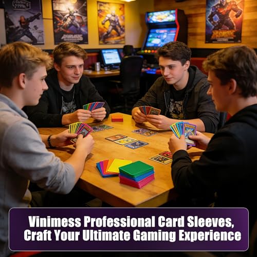 Black Matte Trading Card Sleeves - 200 Pack Card Protectors
