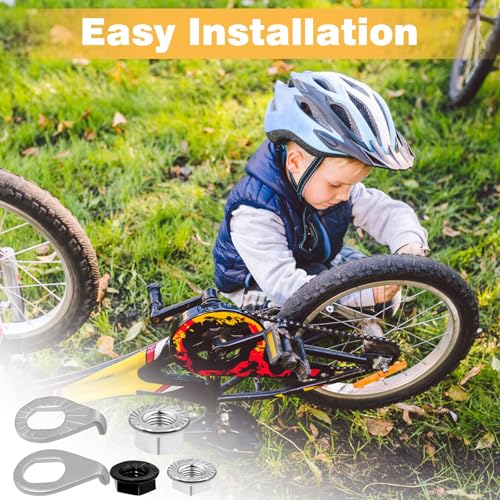 24-Piece Bike Axle Nut and Safety Washer Kit - M8, M9.5, M10