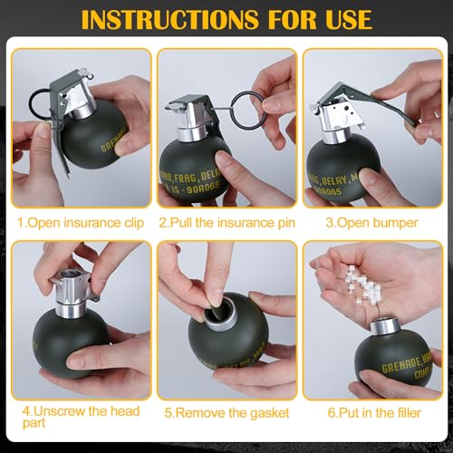 Dummy Grenade Model - Plastic Airsoft Tactical Gear M67-SET1