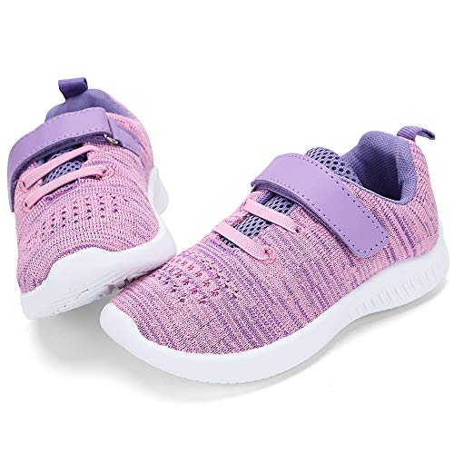 NERTEO Toddler Kids Shoes Running Sneakers Purple/Pink 12 Little Kid