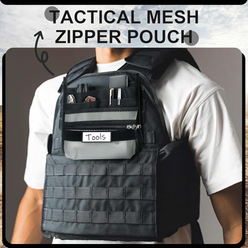 Multi Pocket Tactical Mesh Zipper Pouch — EDC Organizer