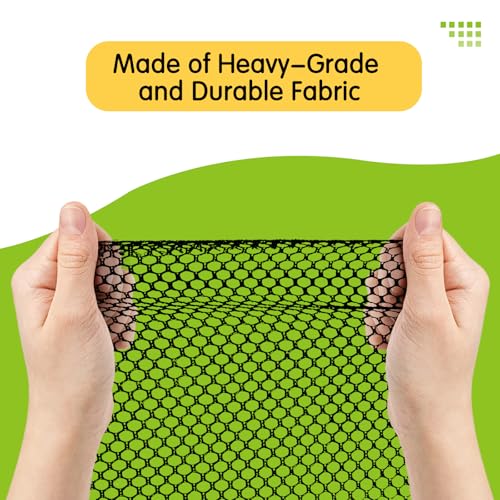 Cupount Banister Guard for Baby - 15ft x 3.3ft Black Safety Mesh Netting for Pets and Kids - Stair Railing Cover for Home