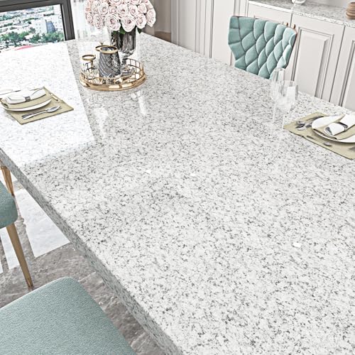 WESTICK Grey Marble Contact Paper for Counter Top Peel and Stick Waterproof Granite Contact Paper 15.8"x80" Self Adhesive Terrazzo Wallpaper Vinyl Wrap for Cabinets Tables Kitchen Bathroom