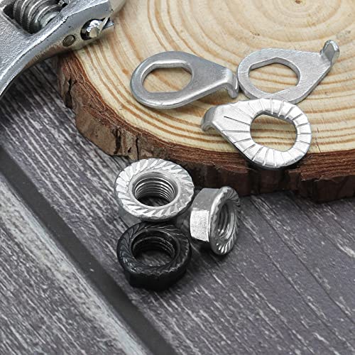 12-Piece Bicycle Wheel Axle Nut and Safety Washer Kit - M8, M9.5, M10