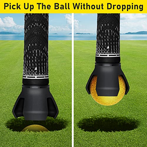 Golf Ball Retriever - 4 Pack Grabber Picker for Putter Grip