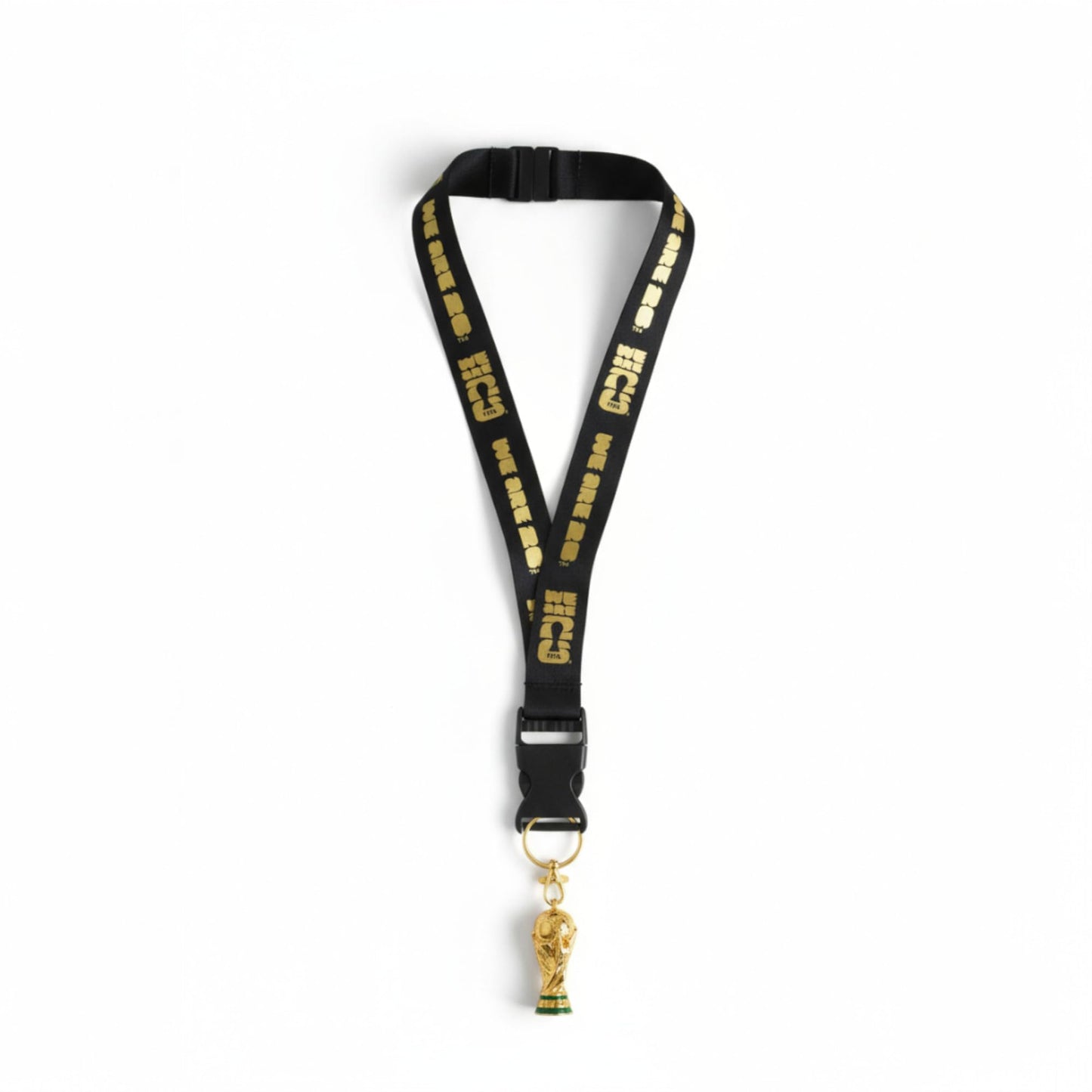 Official FIFA World Cup 2026 Edition - 21 Inch Nylon Lanyard with Trophy Replica – Durable Fan Gear – Great for Holding Your Work ID, Pin Collecting, Carrying Keys and More - The World Cup Is Here
