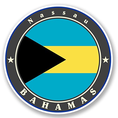 Premium Quality Nassau Bahamas Vinyl Sticker - 2-Pack, 4-Inches