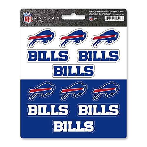 Mini Team Decal Set - 12 Pack of Durable Vinyl Sports Decals
