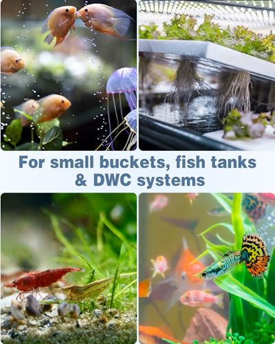 1 Inch Aquarium Air Stone - Fish Tank Bubble Diffuser, 12 Pack