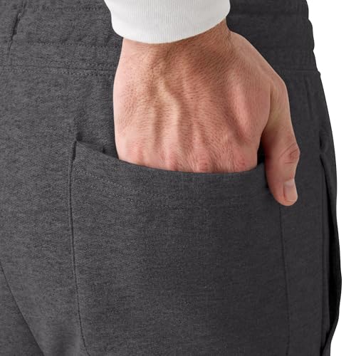 Hanes Men's EcoSmart Fleece Joggers Large Smoke Gray 30.5" Lounge Pants