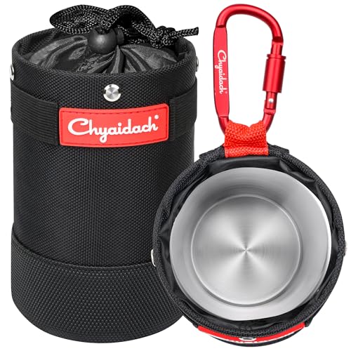Chyaidach Heavy-Duty Tool Pouch with Belt Clip & Carabiner – Contractors & Electricians