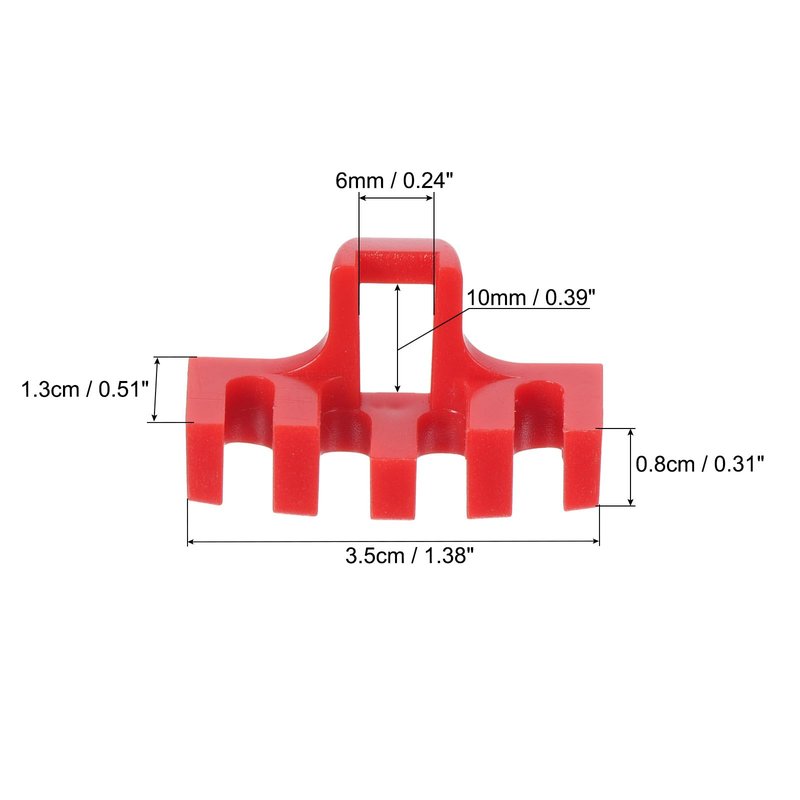 PATIKIL Badminton Stringing Racquet Load Spreader, 4 Pack Racket High Pounds Load Adapter Protector Stringing Machine Tool, Red