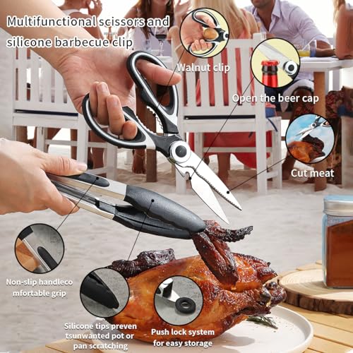 Camping Utensil Set – All-in-One Stainless Steel Cookware & Dinnerware for 4