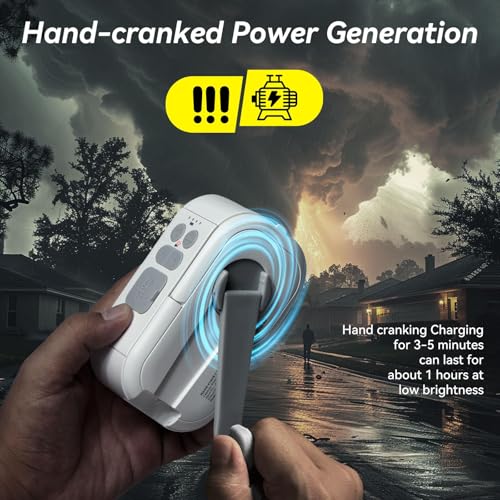 JOYEKY Rechargeable Camping Lantern A - 1000LM LED Tent Light with 4 Modes & Hand-Crank Backup
