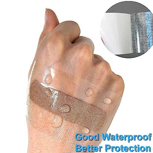 Waterproof Adhesive Bandages - 100 Sheets, 2 x 2 Inch Tattoo Protector