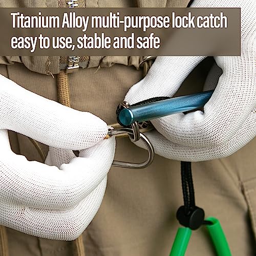 TiTo Titanium Diving Pointer Stick 14in/35cm with Measurement & Lanyard - Titanium Color