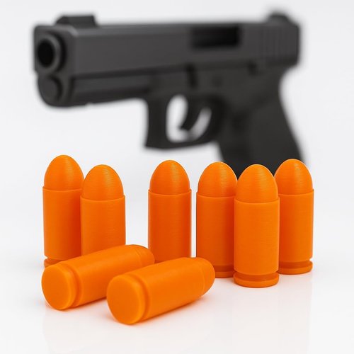 .40 S&W Snap Caps | Inert Dummy Rounds for Dry Fire Training - Durable, Reusable & High Visibility - 5/10/20 Pack