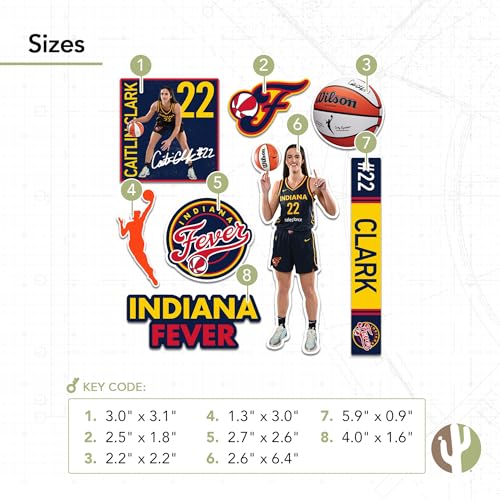 Indiana Fever Caitlin Clark WNBA Official Sticker Decal - Premium Vinyl