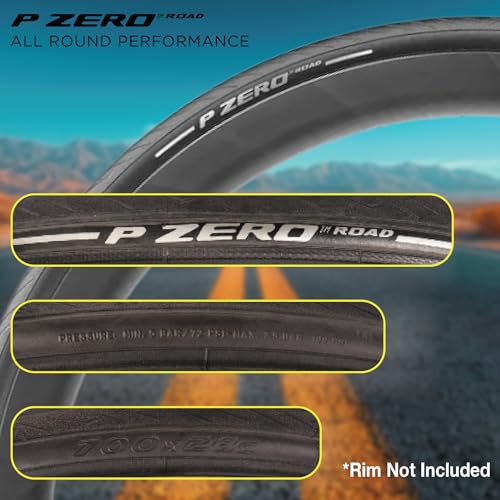 Pirelli P Zero Road Bicycle Tire 700x28c Black Folding Tire - Model 24-622