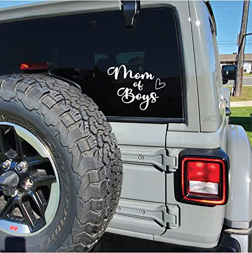 Mom of Boys Vinyl Sticker - Waterproof Decal for Car & Laptop