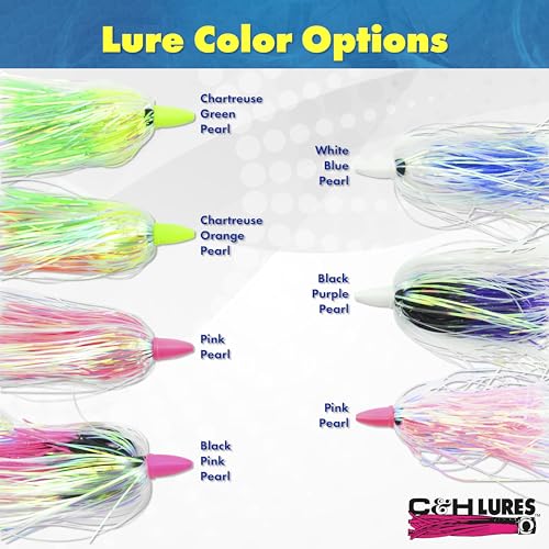 Smoker Choker Fishing Lures - Luminescent Glowing Head, 4in - Black/Pink/Pearl