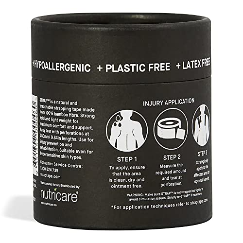 Biodegradable Black Bamboo Body Tape - 1 ct Hypoallergenic