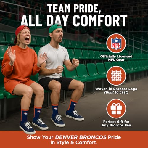 NFL MVP Crew Socks for Kids - Comfort Top & Cushion Sole
