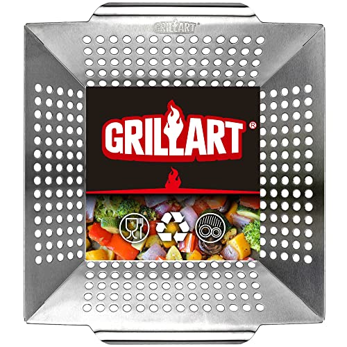 GRILLART Heavy Duty Large Stainless Steel Grill Basket for Vegetables - Variation 12