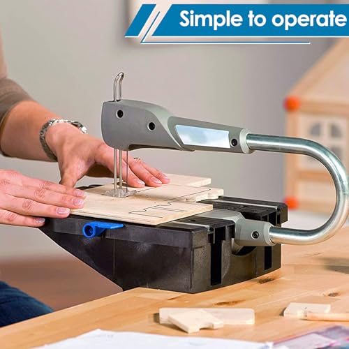 25Pcs Scroll Saw Blade Set, 6-1/2inch High Carbon Steel Coping Saw Blades(10TPI/15TPI/18TPI/24TPI/28TPI), Clean Cut Scroll Saw Blade Pin End Replacement for Cutting Wood Plastic Metal Leather