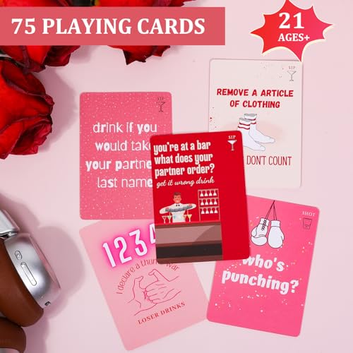Tipsy Time Couples Drinking Card Game - Perfect for Two