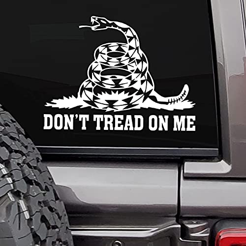 Don't Tread On Me Vinyl Decal Sticker - Waterproof Snake Design