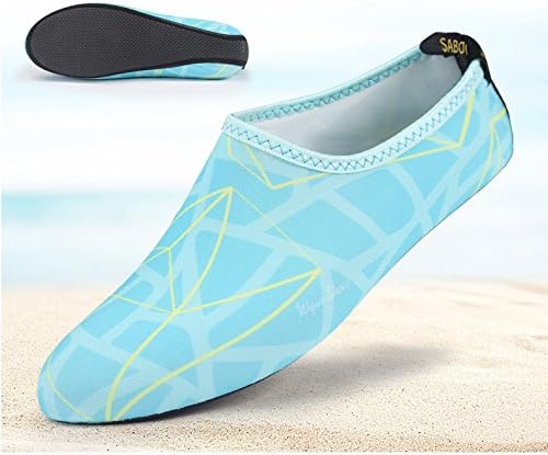 Skiennix Quick-Dry Water Shoes - Flexible Aqua Socks for Beach, Swim, Surfing & Yoga | Lightweight & Breathable