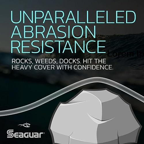 100% Fluorocarbon Fishing Leader Line for Saltwater - Multiple Sizes