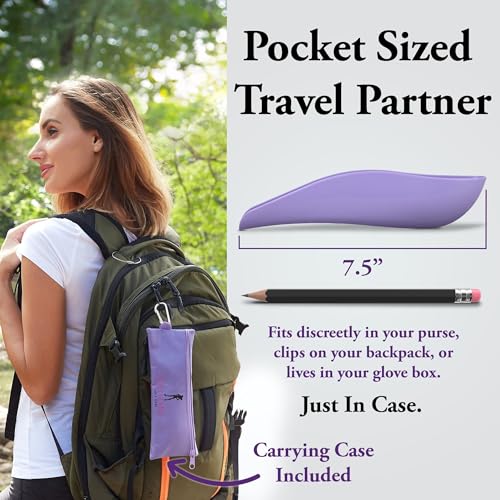 Purple Female Urination Device - Portable Female Urinal for Women, Travel & Outdoor Use