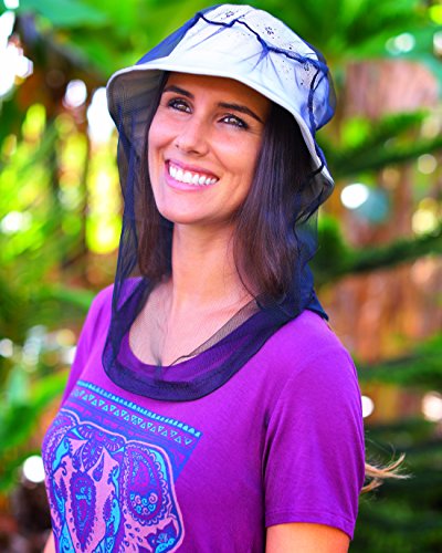 Mosquito Head Net with Carrying Pouch - Insect Protection for Outdoors