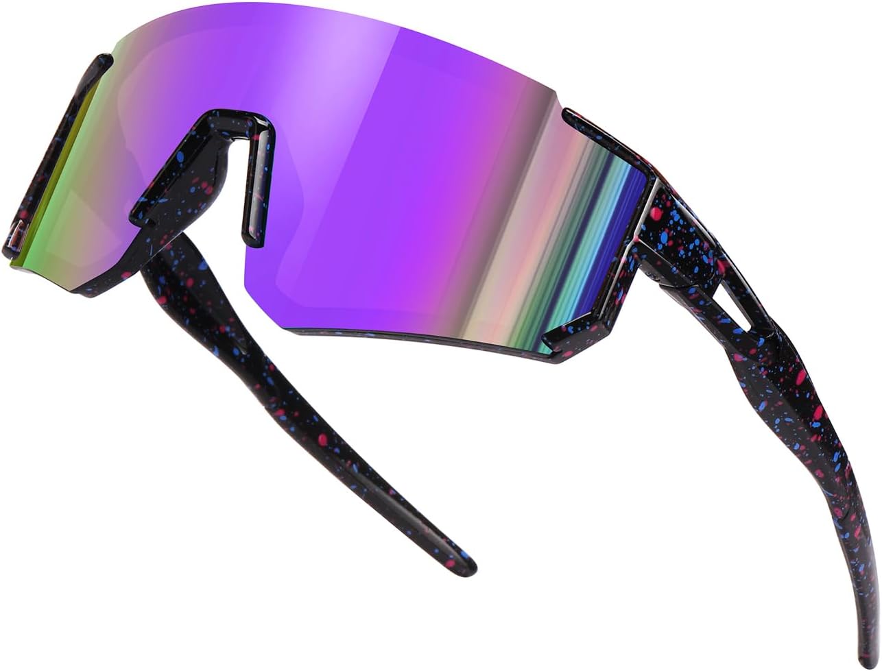 SEKKAF Kids Sunglasses - UV Protection Youth Baseball & Softball Sports Glasses for Boys & Girls
