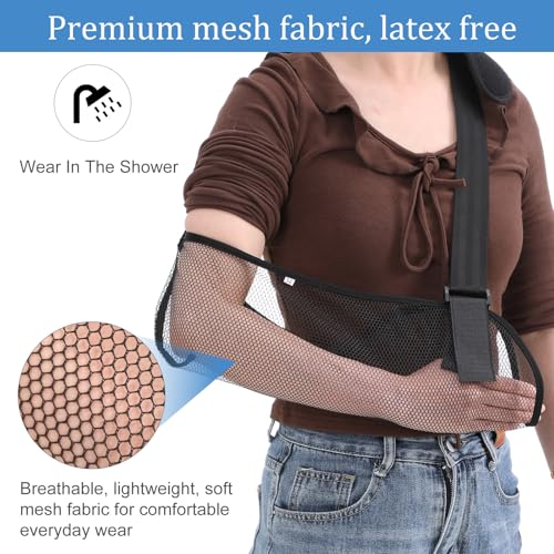 Adjustable Mesh Arm Sling for Shoulder Injury Support