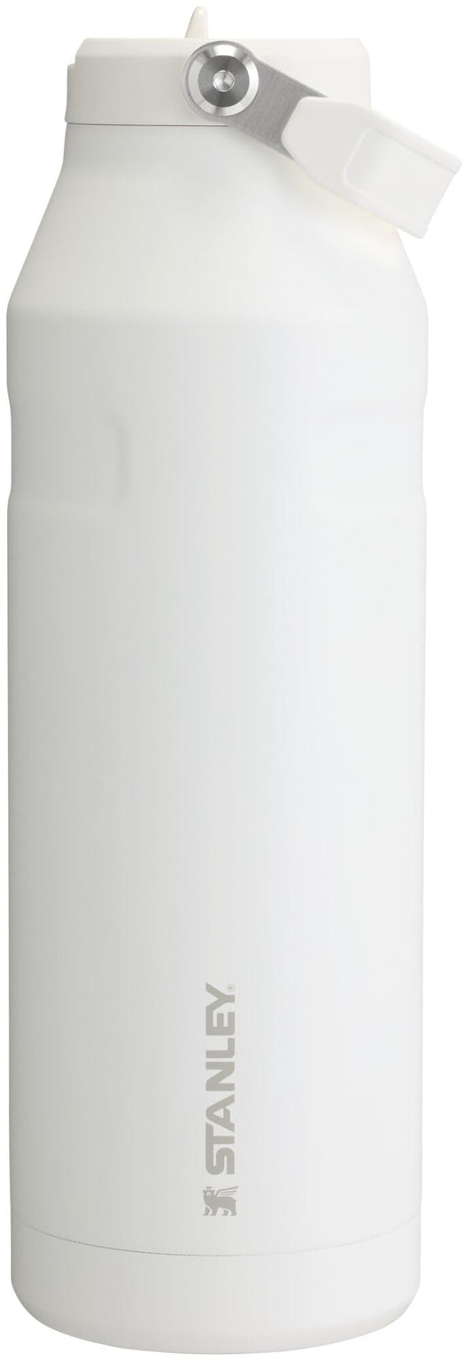 Stanley IceFlow Flip Straw 2.0 Water Bottle 50 OZ | Built-In Straw with Larger Opening | Lightweight & Leak-Resistant | Insulated Stainless Steel | BPA-Free | Frost
