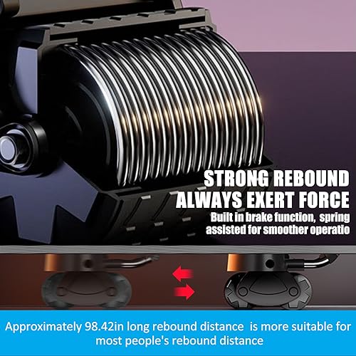 Automatic Rebound Ab Roller for Core Strength Training - Black