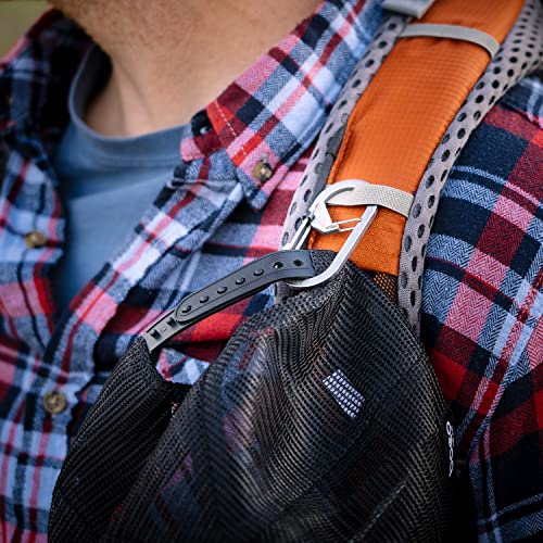 Dual Chamber Carabiner Keychain with SlideLock Security - 1 Count