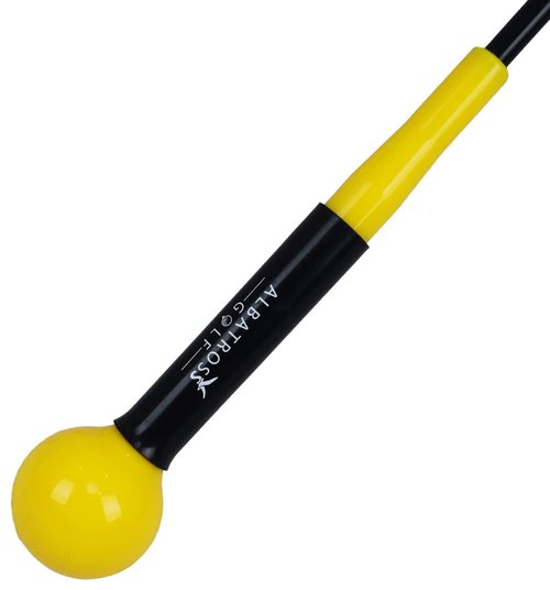 Fitvids Golf Training Aid Golf Swing Trainer, 48-Inch, Yellow
