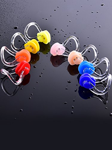 14 Pcs Waterproof Nose Clips for Swimming - Colorful Set