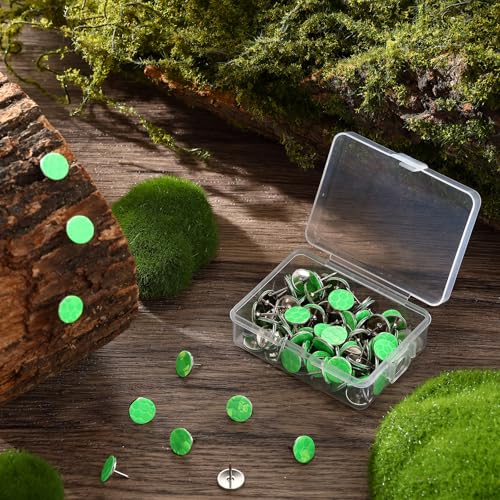 Fullhawl 100 Green Reflective Trail Tacks for Hiking & Camping