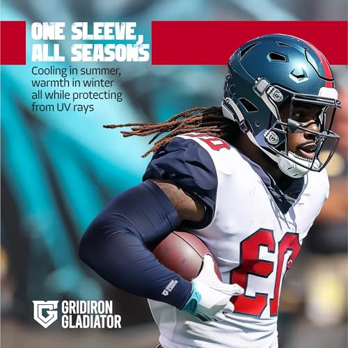 Football Compression Arm Sleeve - Lightweight UPF 50+ - Navy