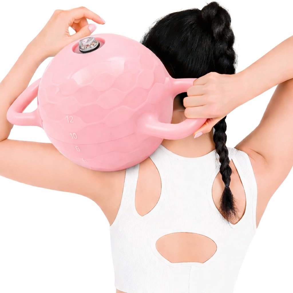 2-12 Lbs Soft Adjustable Kettlebell for Women - Water Filled Strength Training Kettlebells - Dual-Handle Design Water Weight Bag for Home and Gym Workouts