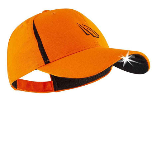 LED Hat Light - POWERCAP 3.0 USB Rechargeable Baseball Cap with Light Built in - LED Cap Visor Light with Bright Headlight and IPX4 Rating (Blaze Orange)