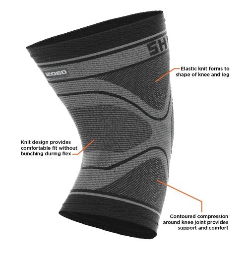 Shock Doctor Knee Compression Sleeve Knee Support Sleeve - Relieves Arthritis Pain, Tendonitis, and Patella Alignment Injuries for Men & Women - Includes 1 Sleeve (1 unit)